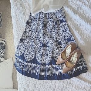 Navy blue and white Skirt